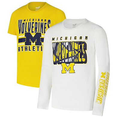 Youth Michigan Wolverines In the Mix T-Shirt Combo Set