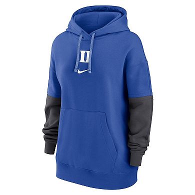 Women's Nike Royal Duke Blue Devils 2024 Sideline Essential Pullover Hoodie