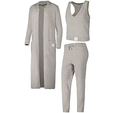 Women's Tan Miami Hurricanes Three-Piece Fuzzy Set