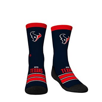 Youth Rock Em Socks Houston Texans Gametime Stripe Crew Socks