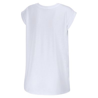 Women's WEAR by Erin Andrews White Cincinnati Bengals Checker Muscle Tank Top