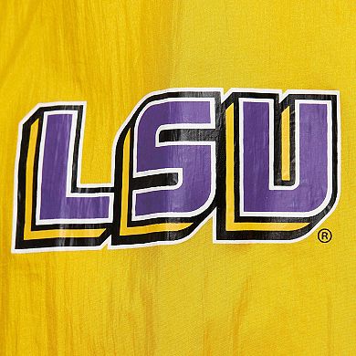 Men's Mitchell & Ness White LSU Tigers Big Shot Premium Full-Zip Windbreaker