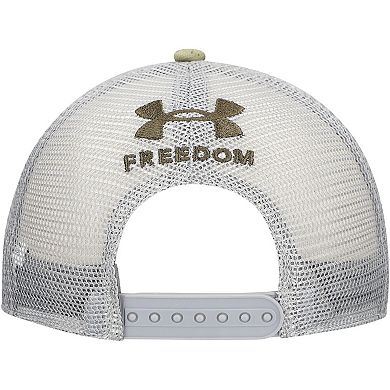 Men's Under Armour Camo Auburn Tigers Freedom Collection Blitzing Performance Trucker Hat