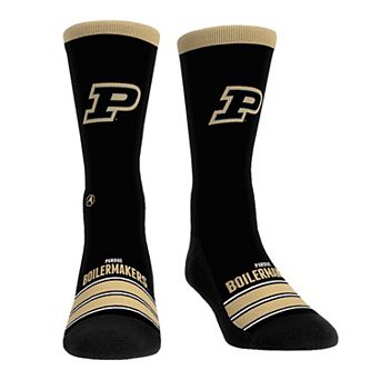 Unisex Rock Em Socks Purdue Boilermakers Gametime Stripe Crew Socks