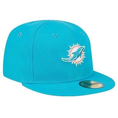 Infant New Era Aqua Miami Dolphins My 1st 59FIFTY Fitted Hat