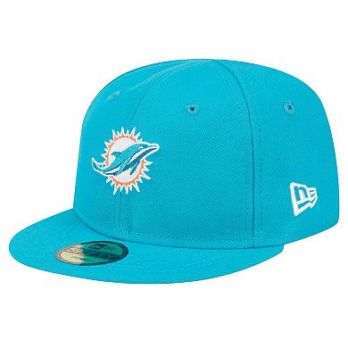 Infant New Era Aqua Miami Dolphins My 1st 59FIFTY Fitted Hat