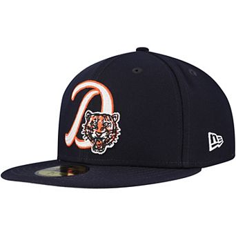 Men's New Era Navy Detroit Tigers Duo Logo 2.0 59FIFTY Fitted Hat