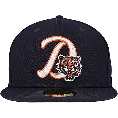 Men's New Era Navy Detroit Tigers Duo Logo 2.0 59FIFTY Fitted Hat