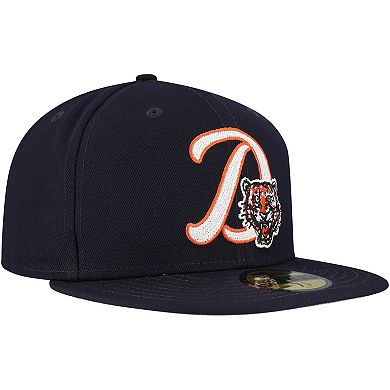 Men's New Era Navy Detroit Tigers Duo Logo 2.0 59FIFTY Fitted Hat