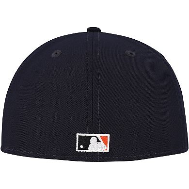 Men's New Era Navy Detroit Tigers Duo Logo 2.0 59FIFTY Fitted Hat