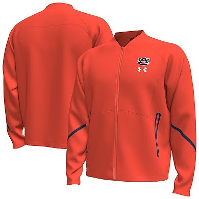 Men's Under Armour Orange Auburn Tigers Unstoppable Full-Zip Bomber Jacket