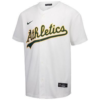 Youth Nike White Oakland Athletics Home Game Jersey