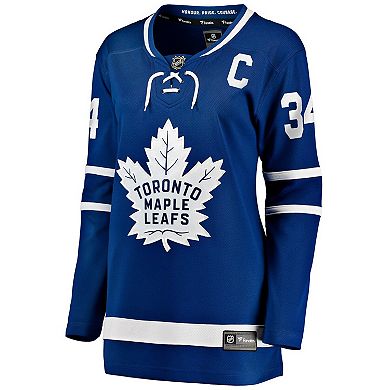 Women's Fanatics Auston Matthews Blue Toronto Maple Leafs Captain Patch Home Breakaway Player Jersey