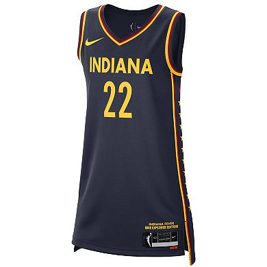 Unisex Nike Caitlin Clark Navy Indiana Fever 2024 WNBA Draft Explorer Edition Victory Player Jersey