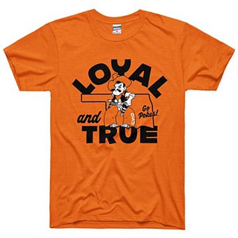 Unisex Charlie Hustle Orange Oklahoma State Cowboys Loyal & True State Outline Tri-Blend T-Shirt