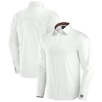 Men's J. Palmer White Cincinnati Bengals Man-In-Motion Long Sleeve Button-Up Dress Shirt