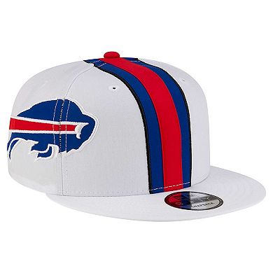 Men's New Era White Buffalo Bills Helmet 9FIFTY Snapback Hat