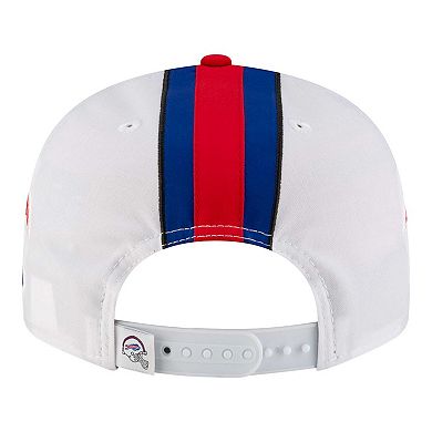 Men's New Era White Buffalo Bills Helmet 9FIFTY Snapback Hat