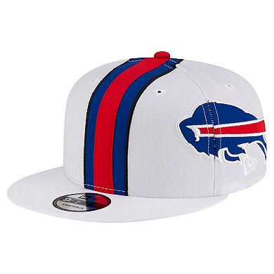 Men's New Era White Buffalo Bills Helmet 9FIFTY Snapback Hat