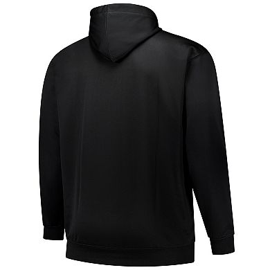 Men's Fanatics Black New Orleans Saints Big & Tall Fleece Pullover Hoodie