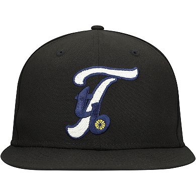 Men's New Era Black Tampa Bay Rays Duo Logo 2.0 59FIFTY Fitted Hat