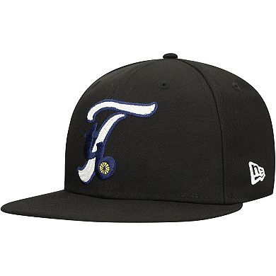 Men's New Era Black Tampa Bay Rays Duo Logo 2.0 59FIFTY Fitted Hat