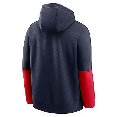 Men's Nike Navy/Red Arizona Wildcats Sideline Club Pullover Hoodie