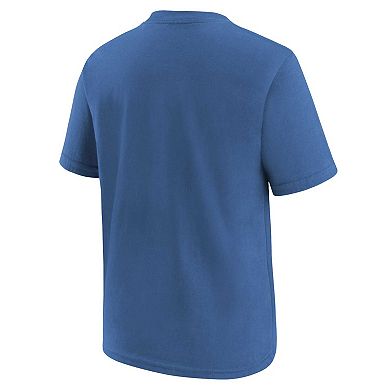 Youth Nike Blue Detroit Lions Logo T-Shirt