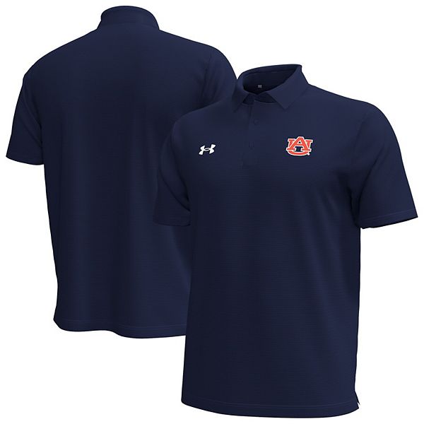 Vive La Fete Auburn Tigers Game Day All Over Logo Navy Short Sleeve Polo  5006