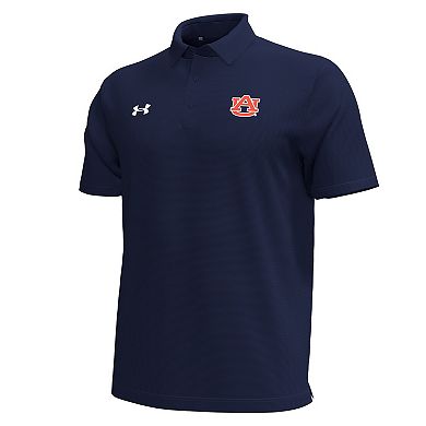 Men's Under Armour Navy Auburn Tigers Playoff Chest Stripe Performance Polo