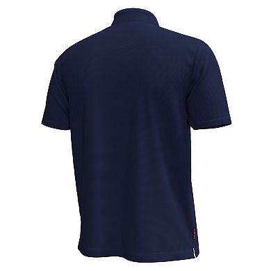 Men's Under Armour Navy Auburn Tigers Playoff Chest Stripe Performance Polo