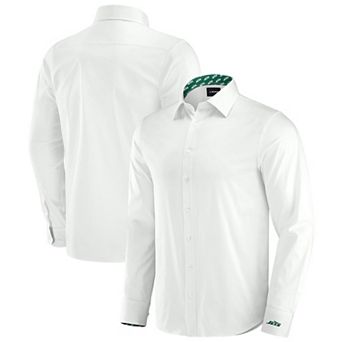 Men's J. Palmer White New York Jets Man-In-Motion Long Sleeve Button-Up Dress Shirt
