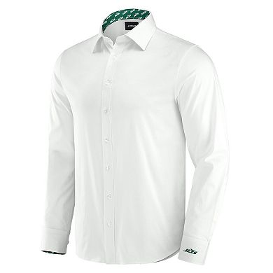 Men's J. Palmer White New York Jets Man-In-Motion Long Sleeve Button-Up Dress Shirt
