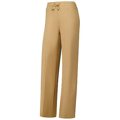 Women's Tan Maryland Terrapins Raglan Cropped Sweatshirt & Sweatpants Set