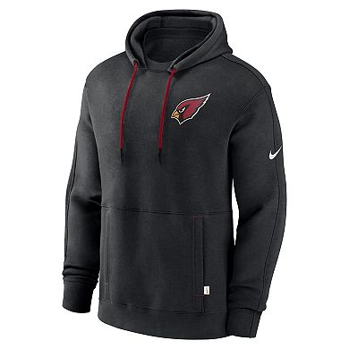 Men's Nike Black Arizona Cardinals Layered Logo Statement Pullover Hoodie