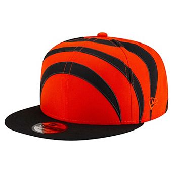 Men's New Era Orange Cincinnati Bengals Helmet 9FIFTY Snapback Hat
