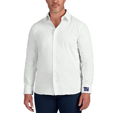 Men's J. Palmer White New York Giants Man-In-Motion Long Sleeve Button-Up Dress Shirt