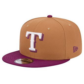 Men's New Era Brown/Purple Texas Rangers Color Pack Two-Tone 9FIFTY Snapback Hat