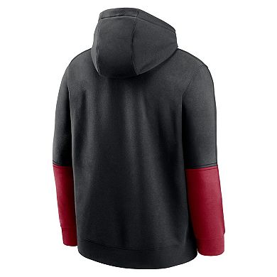 Men's Nike Black/Cardinal USC Trojans 2024 Sideline Club Pullover Hoodie