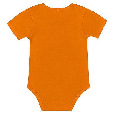 "Newborn & Infant Tennessee Volunteers Dynamic Duo Bodysuit, Bib & Cuffed Knit Hat Set"