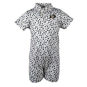 Infant Garb Black Colorado Buffaloes Earnest Polo Romper