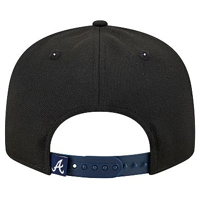 Men's New Era Black Atlanta Braves Splatter 9FIFTY Snapback Hat
