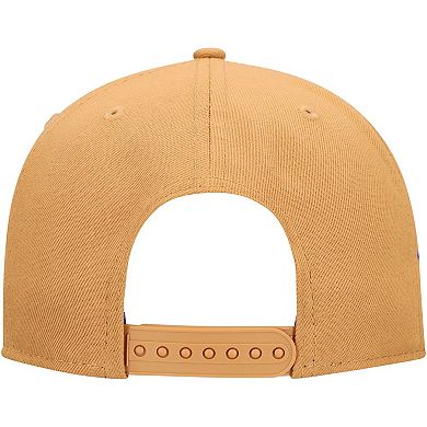 Men's New Era Tan Philadelphia 76ers Color Pack 9FIFTY Snapback Hat