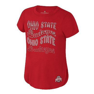 Youth Colosseum Scarlet Ohio State Buckeyes Rogan T-Shirt