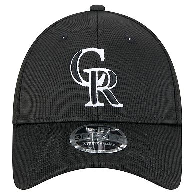 Men's New Era Black Colorado Rockies Pivot 9FORTY Adjustable Hat