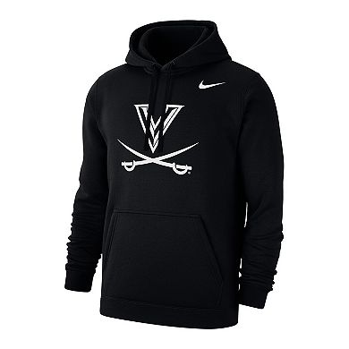 Men's Nike Black Virginia Cavaliers Primary Club Fleece Pullover Hoodie