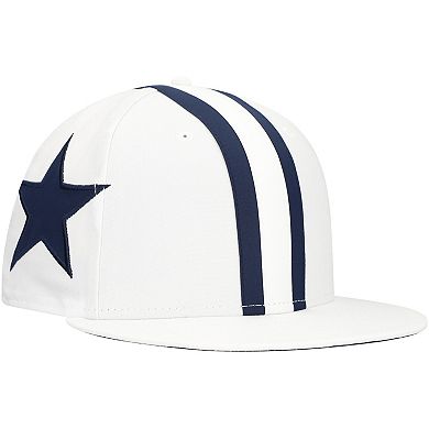 Men's New Era White Dallas Cowboys Helmet 9FIFTY Snapback Hat