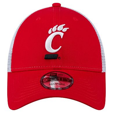 Men's New Era Red Cincinnati Bearcats Trucker 9FORTY Adjustable Hat
