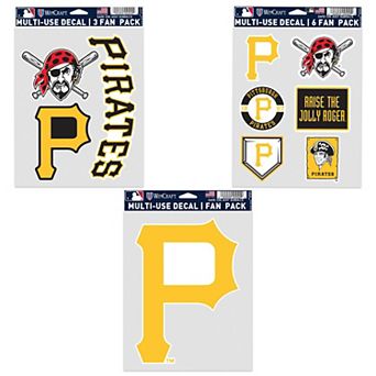 WinCraft Pittsburgh Pirates Three-Pack Fan Decal Set