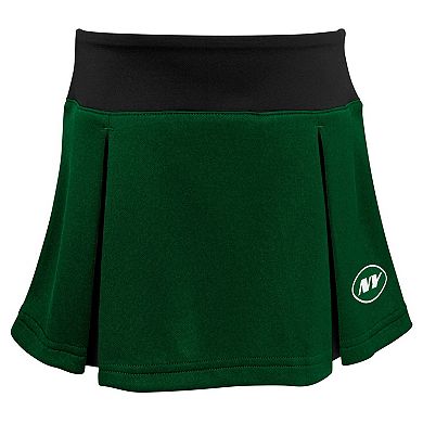 Girls Toddler Green New York Jets Three-Piece Spirit Cheer Cheerleader Set